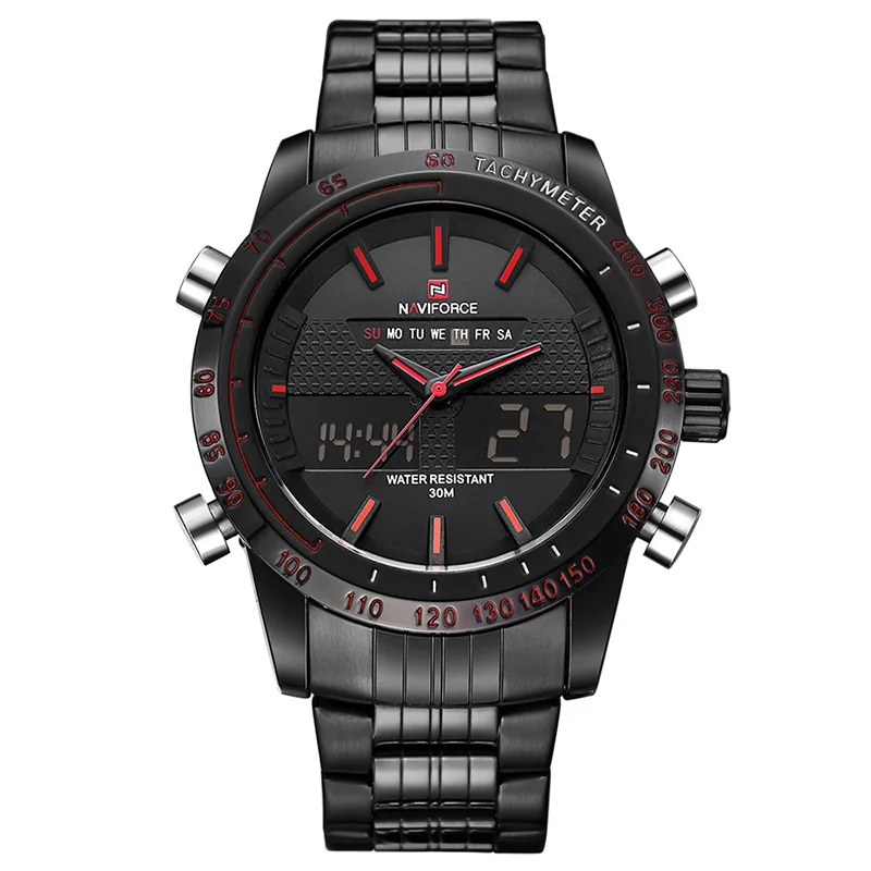 BBR NAVIFORCE, новинка, мужские модные спортивные часы, люксовый бренд, мужские кварцевые цифровые аналоговые часы, мужские наручные часы из нержавеющей стали - Цвет: BBR