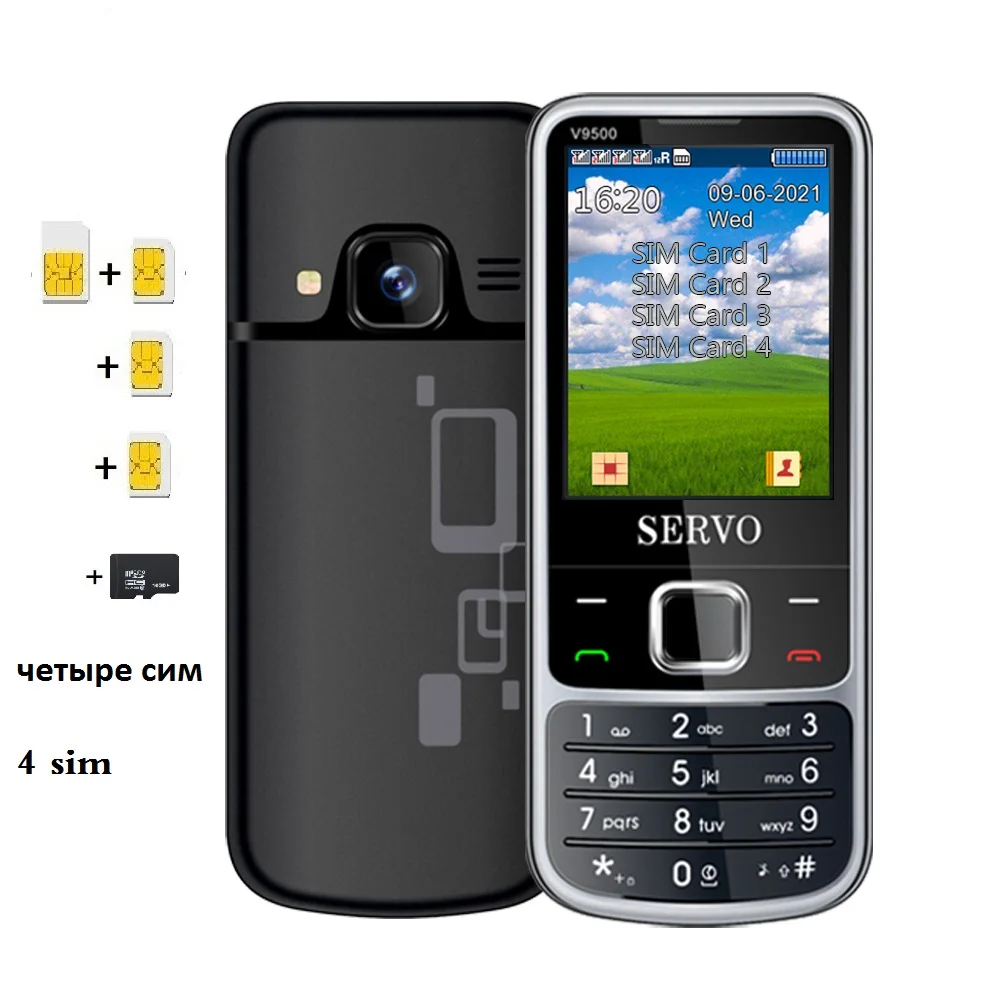 Servo 6700 четыре Sim-карты полностью в режиме ожидания маленький размер голосовое