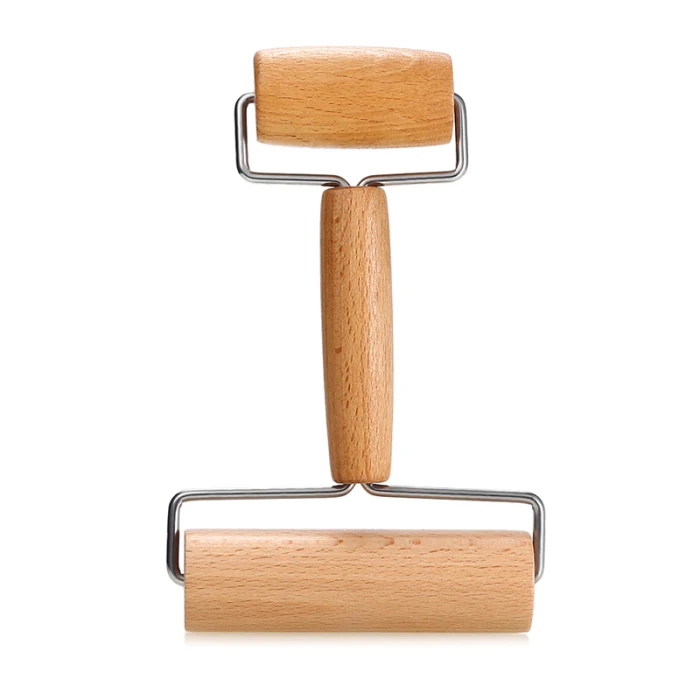 Pastry Wooden Rolling Pin Pizza Dough Roller Home Kitchen Pie Bread Baking Tool JS23