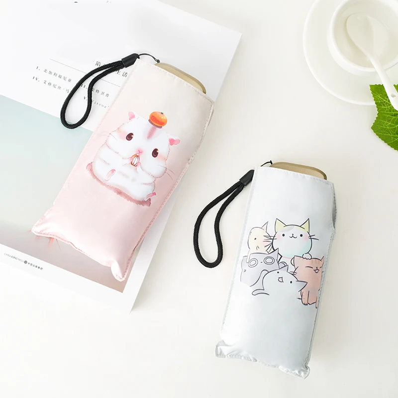 Зонт от дождя для женщин заводской с мультяшным котом на заказ складной зонт