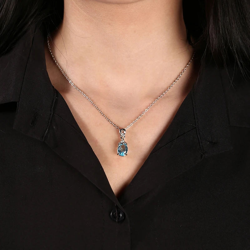 Женская Очаровательная цепочка Стразы с синим кристаллом роскошное эффектное