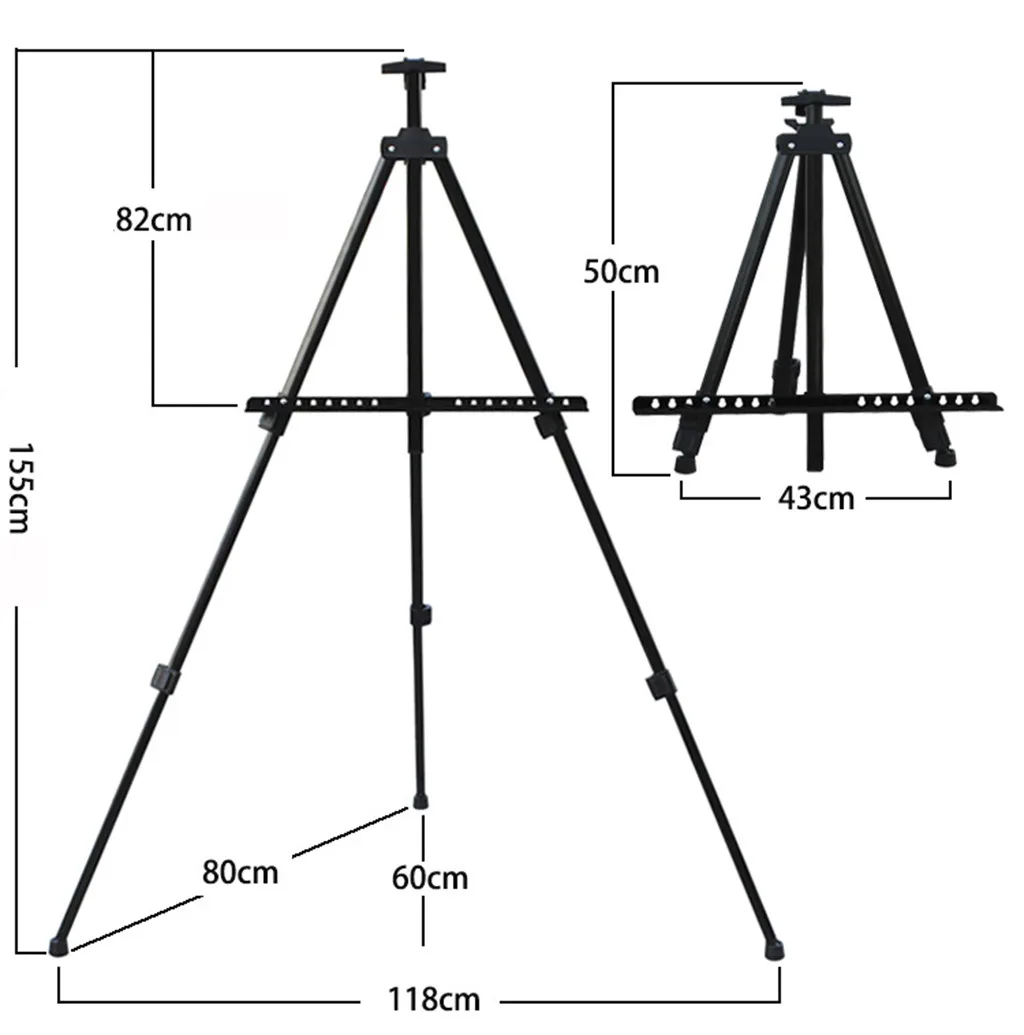 Портативный Регулируемый металлический мольберт COMPUDA складная дорожная