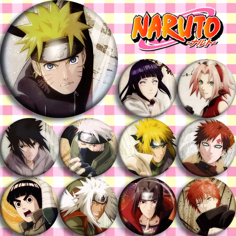 Brdwn Shippuuden Minato Sasuke Kakashi Itachi Pein Sasori Kisame Neji Hinata Nara Shikamaru Gaara Sarada значок Косплея| |