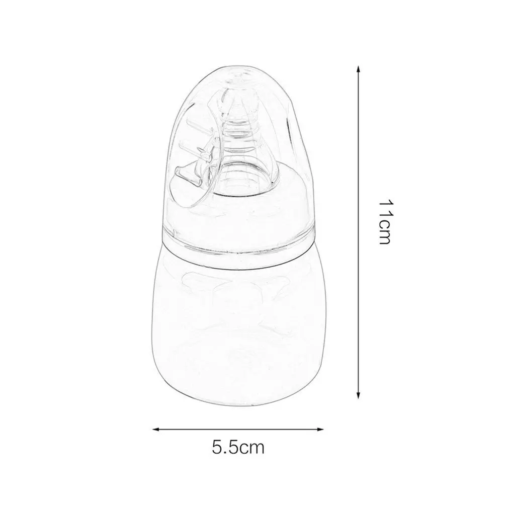 

Portable Convenient Infant Baby 0-18 Months Feeder 60ML PP Nursing Juice Milk Mini Hardness Bottle