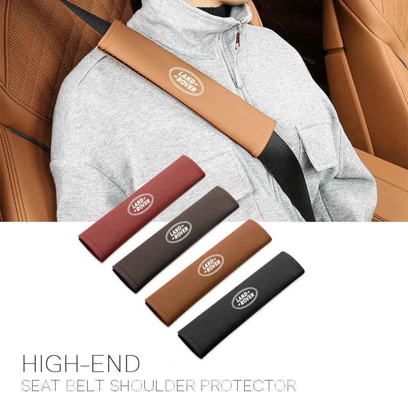 2 шт. кожаные ремни безопасности для Land Rover Range Evoque Velar Defender Discovery Freelander |