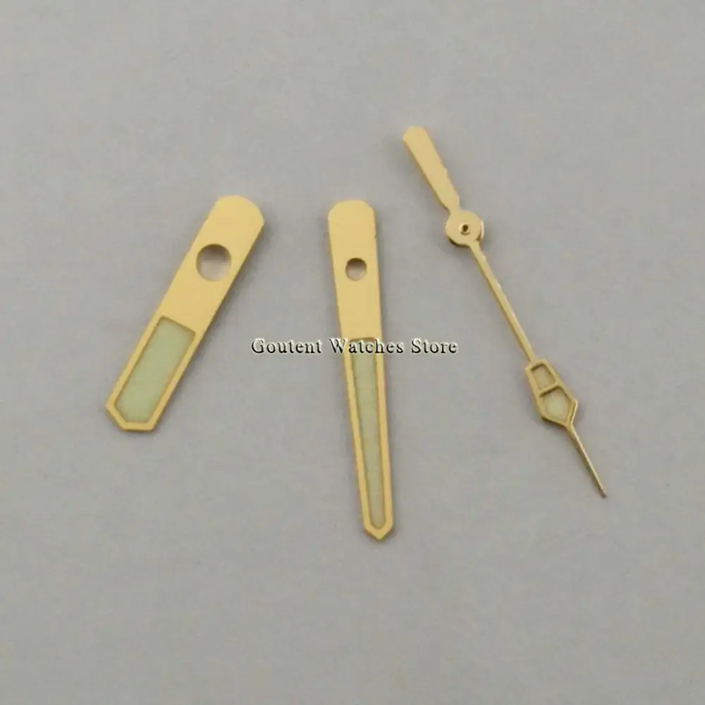 

New Silver/Golden Watch Hands Strong C3 Green Luminous Watch Hand Fit Japan NH35 NH36 Movement