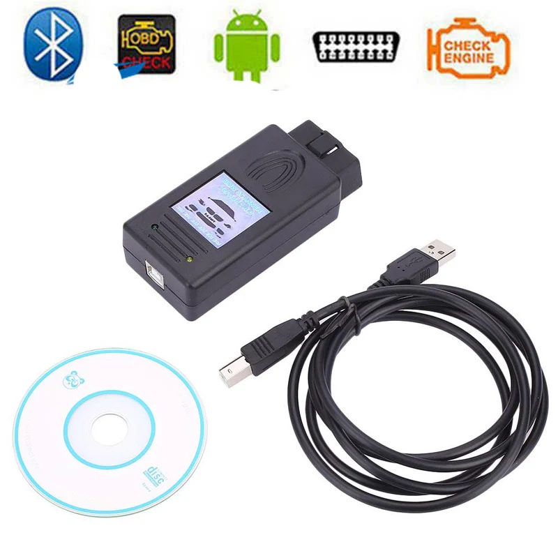 Автомобильный диагностический USB-сканер VEHEMO EML327 программатор ключей OBD2