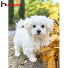 Алмазная мозаика с изображением собаки, квадратнойкруглой формы