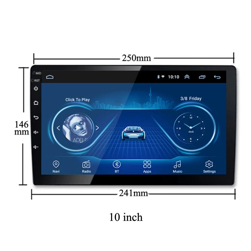 Автомобильная Радио для Toyota RAV4 2012 2018 мультимедийная система Android 8 1 10 &quotgps