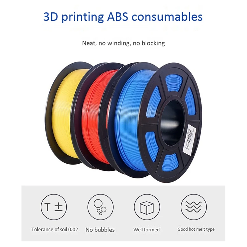 3d printing consumables 3d printer abs material 1 75mm1kg 3d printing pen line high temperature without winding free global shipping