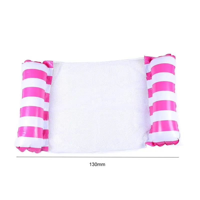 

Water Hammock Recliner Stripe Mesh Swimming Pool Float Hammock Portable Swimming Pool Lounge for Pool Party Toy