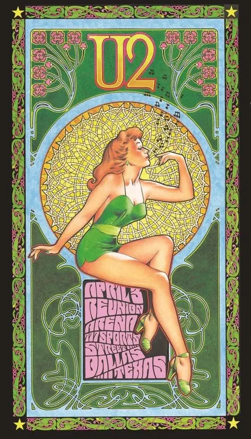 U2 Tour Bob Masse SILK POSTER Decorative Wall painting 24x36inch | Painting &amp Calligraphy