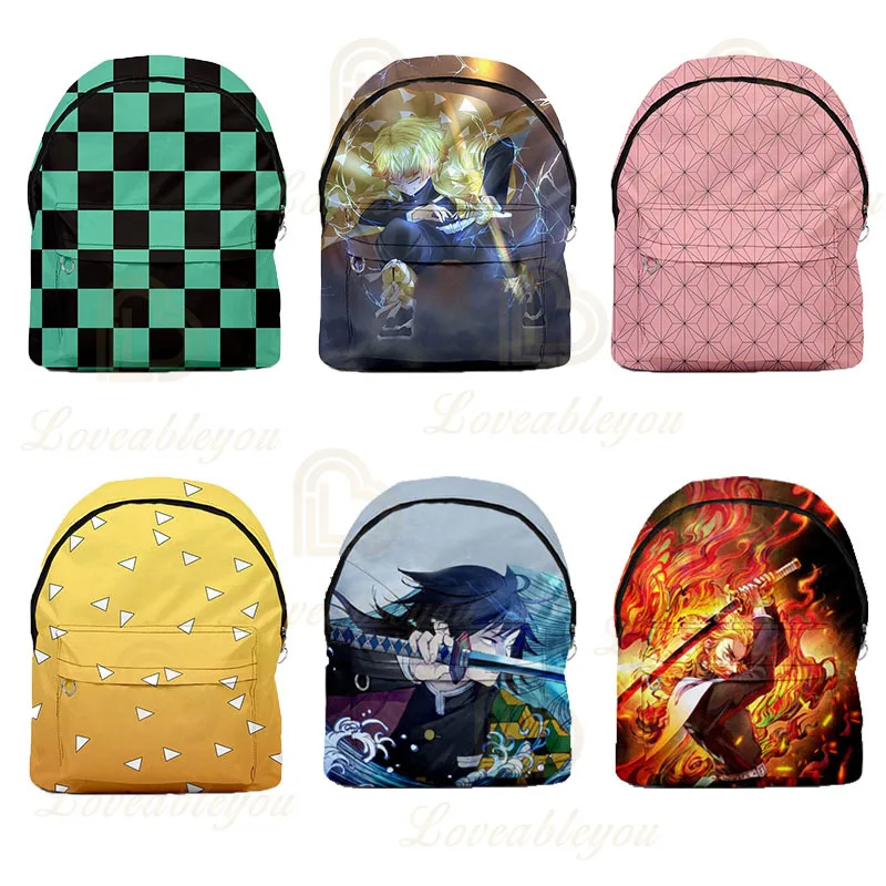 Повседневный рюкзак унисекс с 3D принтом рассекающий демонов новинка 2020 школьная