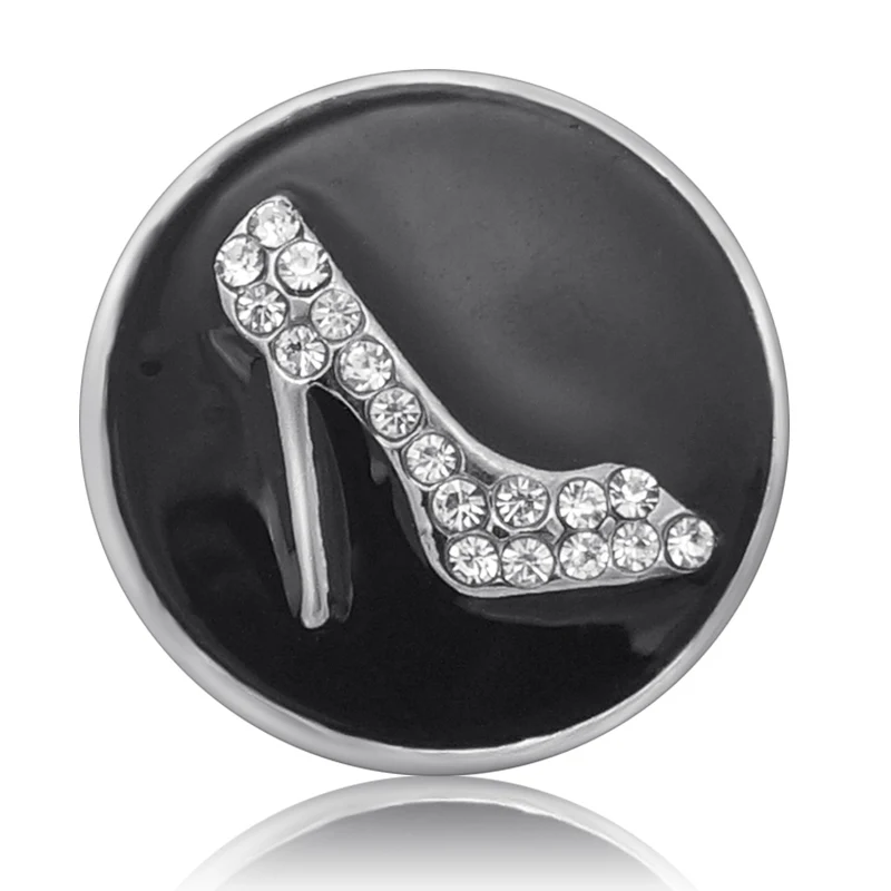 Красота Стразы Цветы Древо жизни мамы туфли на высоком каблуке 18 мм кнопки fit DIY