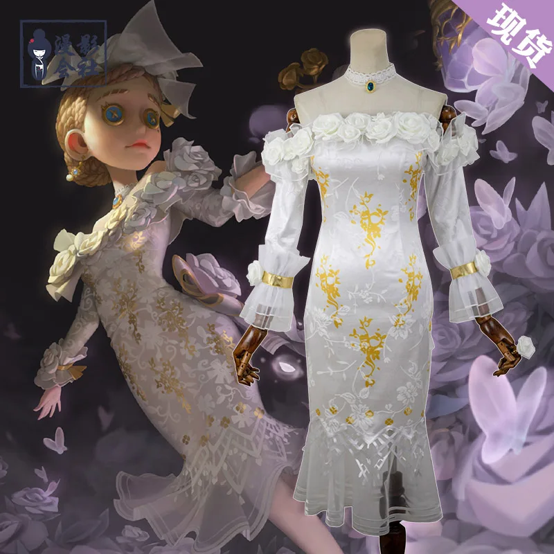 

Hot Game Identity V Vera Nair Cosplay Costumes Perfumer Jacquard Satin Wedding Dress Party Role Play Clothing In Stock New