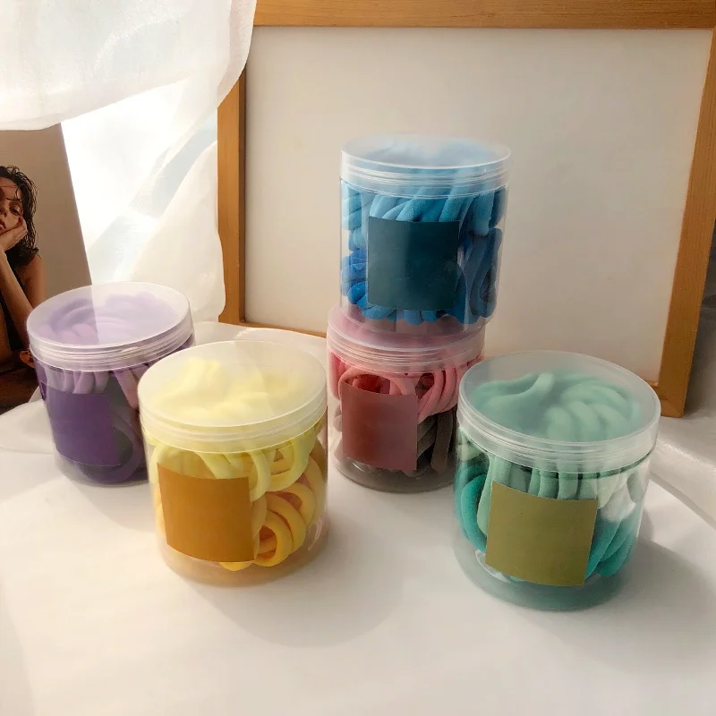 

Girls Colorful Nylon Small Elastic Hair Bands Ponytail Holder Scrunchie Sets Hairband Hair Accessories For Women