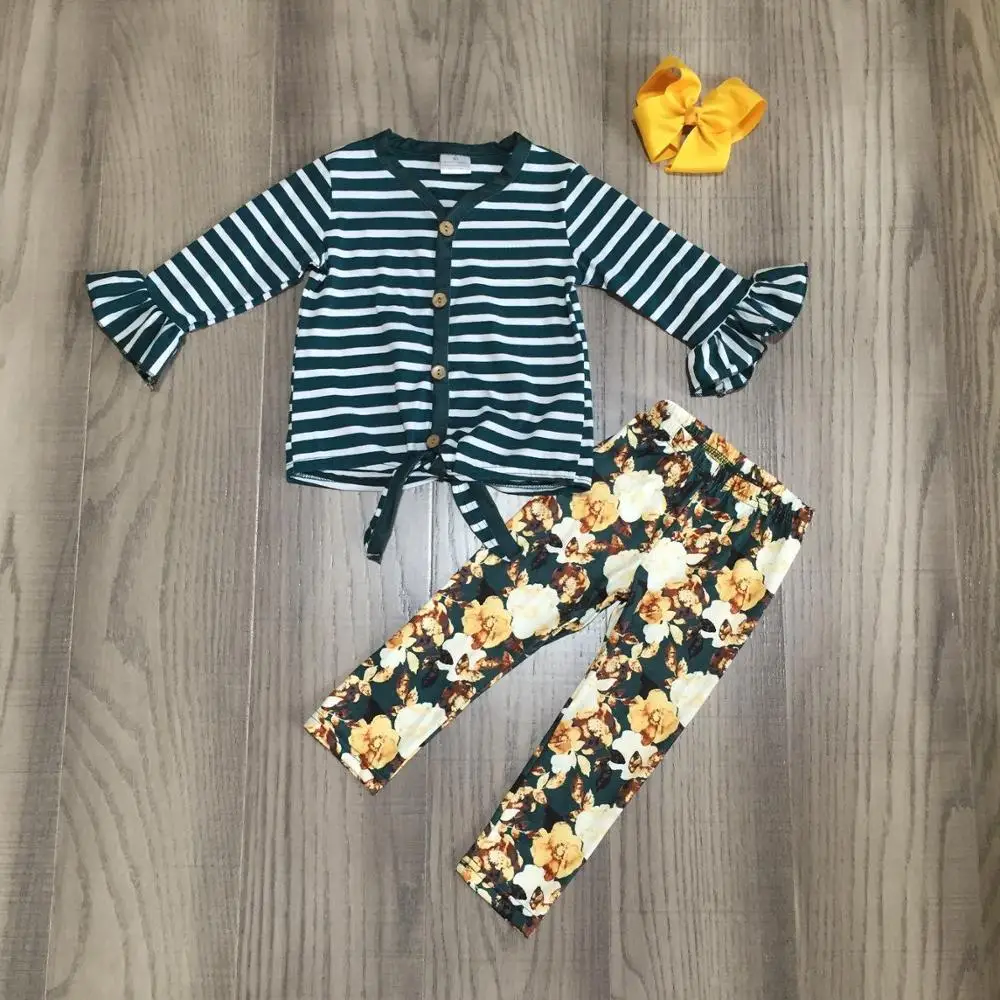 Одежда для маленьких девочек осенне зимние наряды реглан с триподом цветочными