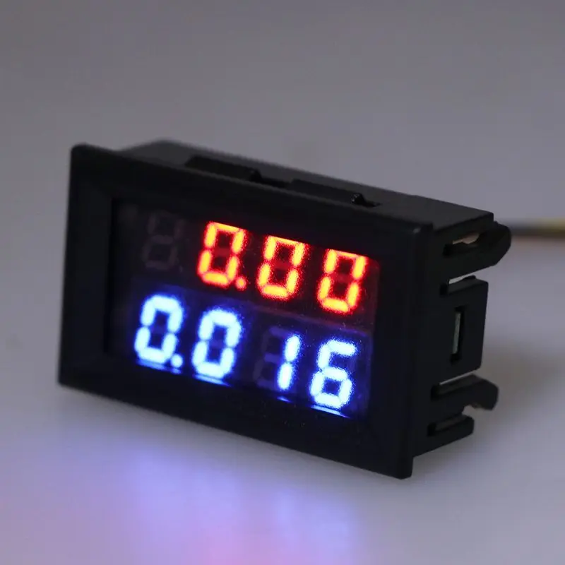 0 28 дюймовый цифровой вольтметр постоянного тока Амперметр 4 Бит 5 проводов DC 200 в
