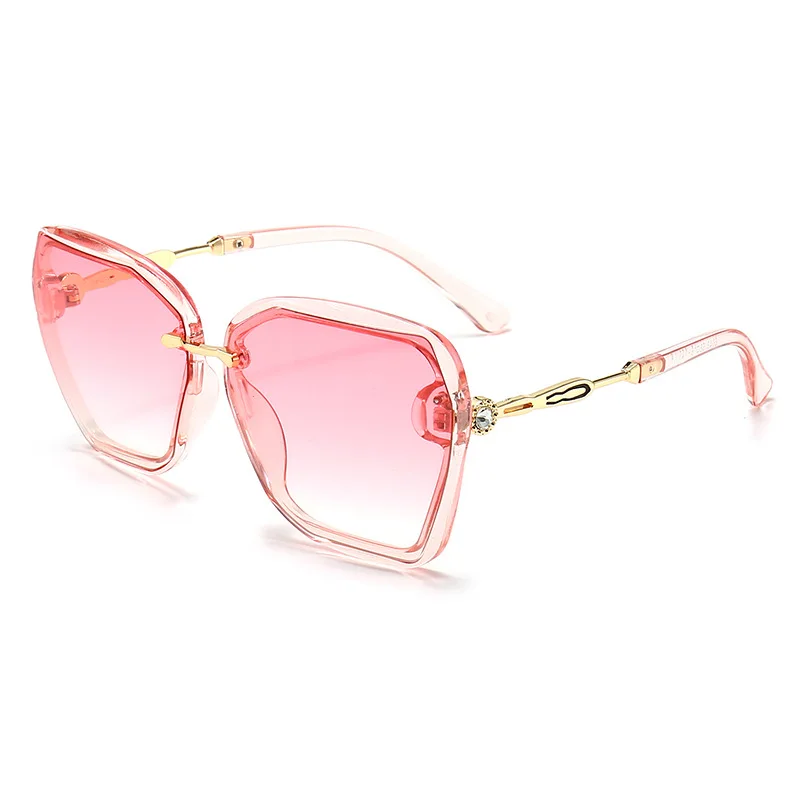 

2021 Cat Eye Sunglasses Women Luxury Brand Design Mirror Lens Vintage Sun Glasses Rose Gold Metal UV400 oculos