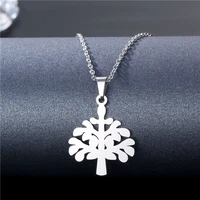 stainless steel hollow tree of life pendant world tree necklace lady necklace pendant jewelry wholesale