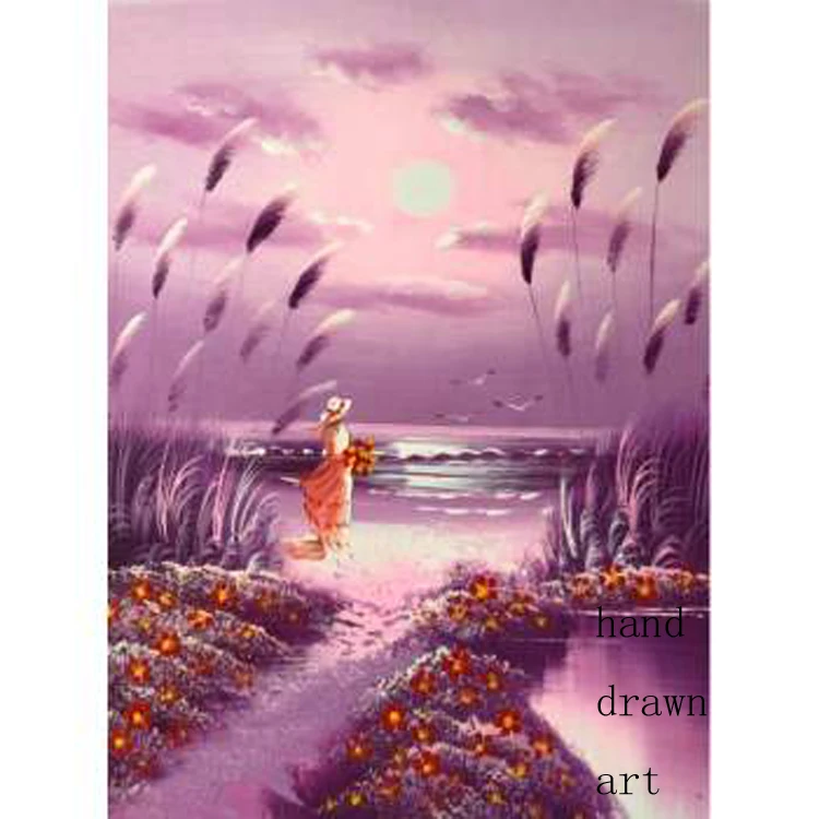 Оригинальное искусство художника расписанное вручную на холсте