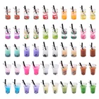 Подвески из смолы с жемчугом, молочным чаем, пузырьками чая, фруктов, сока, бутылочки, подвески для ювелирных изделий, сделай сам, серьги, ожерелье, цепочка для ключей, 20 шт.