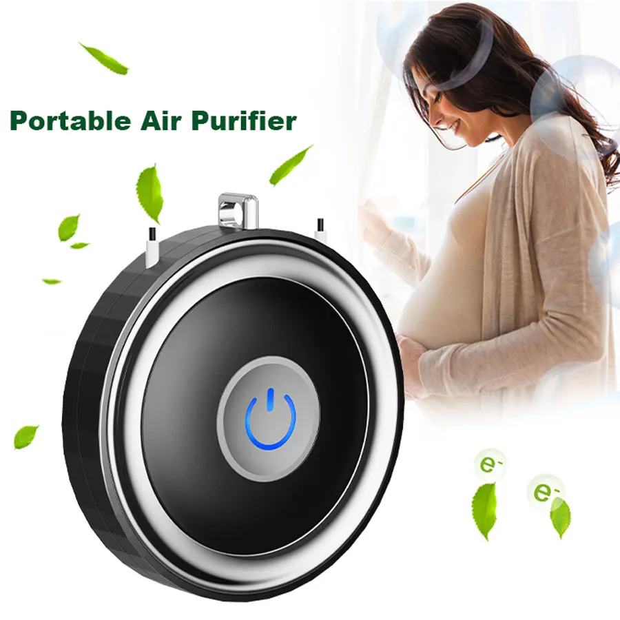 

USB anion generator portable air purifier Necklace air filter remove harmful gas for air purificaton