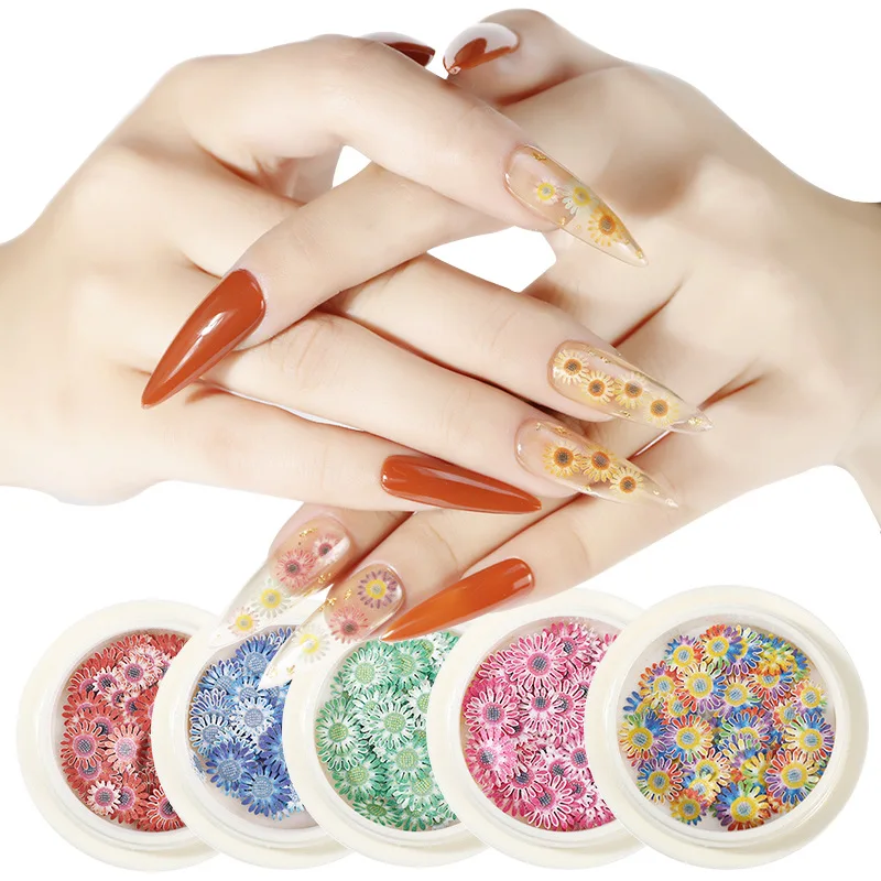 

Nail Art Dried Flower Set Daisy Maple Leaf Wood Pulp Immortal Flower Size Dry Flower Nail Art Deco Nail Tools Nails