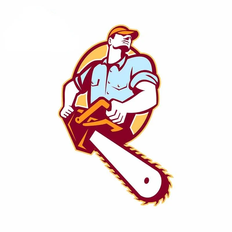 

13 см для Lumberjack дерево хирург Arborist бензопила граффити Автомобильная наклейка личность креативная наклейка s Солнцезащитная наклейка