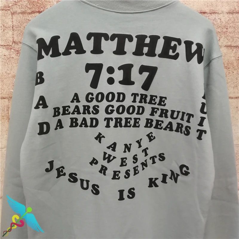 

Kanye West JESUS IS KING Hoodies Men Women Hip Hop Oversized Letter Print Casual High Quality Hooded Sweatshirt Stranger Things