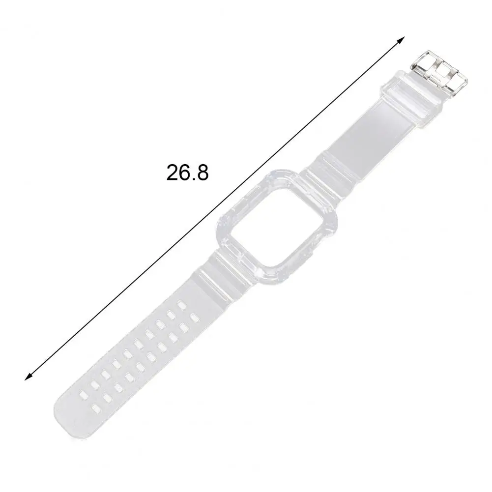 

38mm/40mm/42mm/44mm Transparent TPU Band Case for Apple Watch 1/2/3/4/5/6/SE
