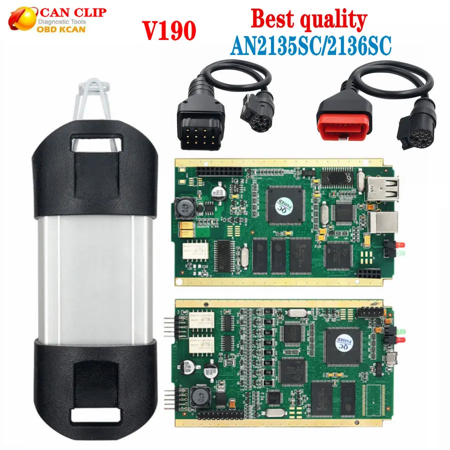 OBD2 диагностический инструмент для Renault Can Clip полный чип интерфейс V195 + Reprog CYPRESS