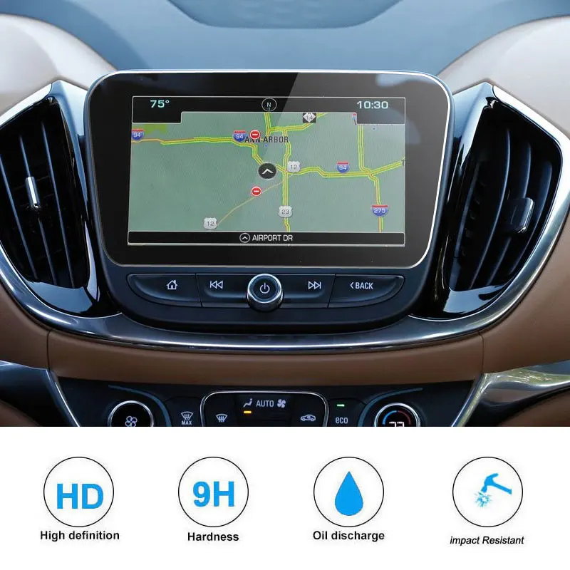 

Tempered Glass Film for Chevy /Chevrolet Volt Premium 2019 8 Inch Touch Screen Accessories