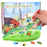 magnetic catch game children fun early education wooden hand eye coordination parent child puzzle desktop toy fishing gifts