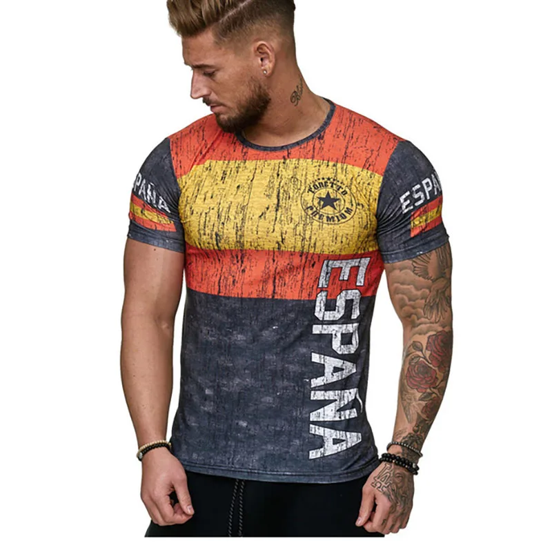 

2021 T-Shirt Men New T Shirts 3D Printed Shirts Sport Top Tees Short Sleeve Good air permeability