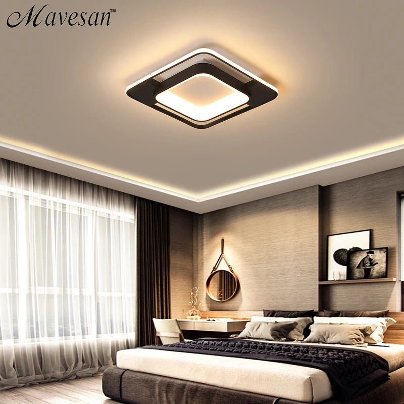 

LED Ceiling Lights For Living Room Bedroom High-quality Aluminum Frame Ceiling Lamp With Remote Dimmable AC85-260V