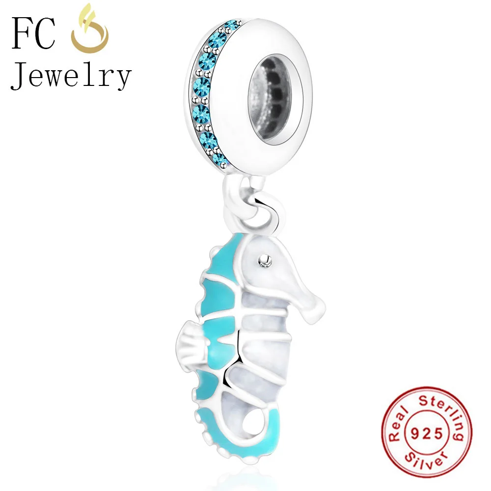 FC ювелирные изделия из стерлингового серебра 925 пробы морская лошадь животные