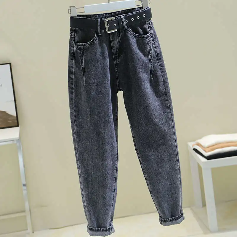 

Vintage Gray Mom Jeans Woman Streetwear Loose Boyfriend Jeans For Women Vaqueros Mujer Spring Summer Casual Denim Pants C6297