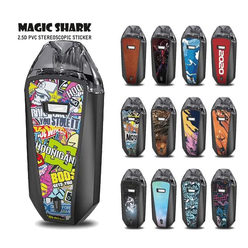 Ультратонкий кожаный чехол-наклейка с рисунком дракона жемчуга для Aspire AVP Pro |