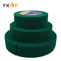 100mm125mm150mm200mm non woven scouring pad grinding wheel flap mop polishing wheel 20mm bore thickness 50mm