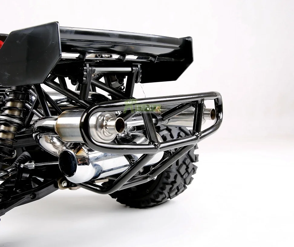 Алюминиевая Rc двойная выхлопная труба с глушителем комплект подходит для 1/5 HPI ROFUN