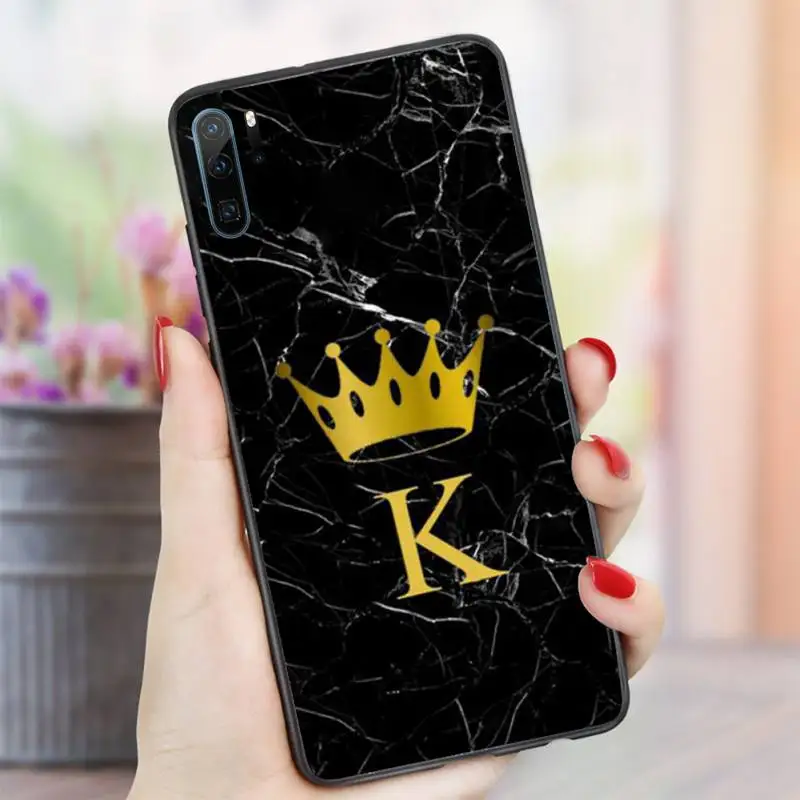 

Marble vintage golden abbreviation Phone Case For Huawei honor Mate P 10 20 30 40 i 9 8 pro x Lite smart 2019 nova 5t