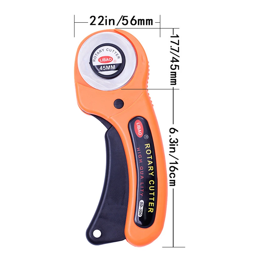 

Classic Rotary Cutter (45mm) Professional Double Sided Durable Non-Slip PVC Cutting Mat Quilting Ruler for DIY Art Crafts