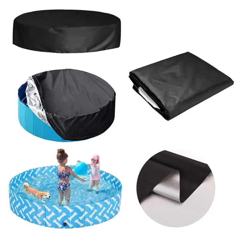 

Pool Protective Cover Foldable Kids Pet Pools Bathtub Covers Kids Swimming Inflatable Pool Water Warm Keeping For Indoor Outdoor