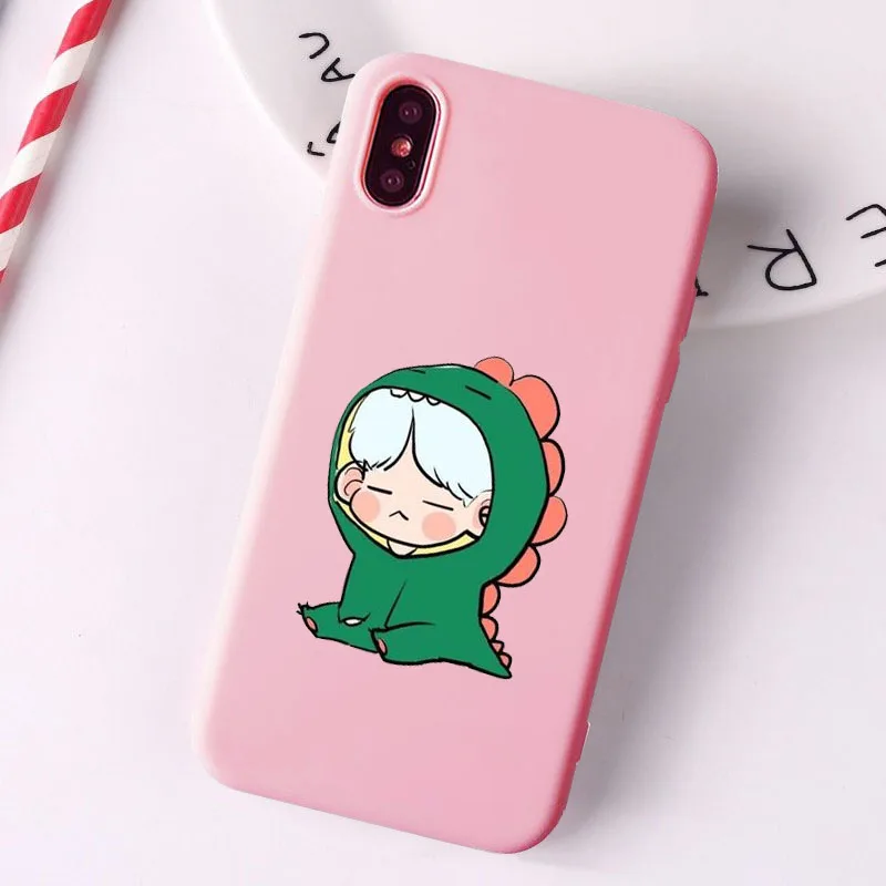 Модный чехол Monsta X KPOP для группы мальчиков Розовый Мягкий силиконовый из ТПУ