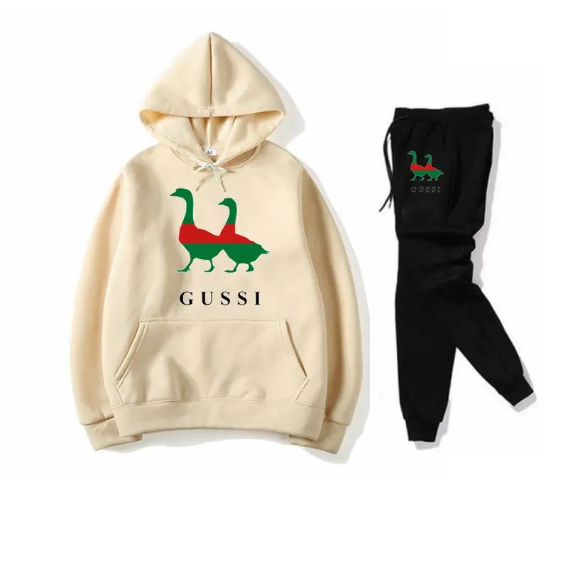 Новые мужские комплекты комплект из двух предметов Толстовка + штаны флис Осень