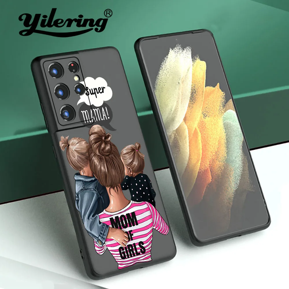 Super Mum for Samsung Galaxy S21 S20 S10 Plus Ultra S10e  S10 Lite S21 S20 FE Note 20 10 Plus 9 8 Note 20 Ultra Case Soft Cover