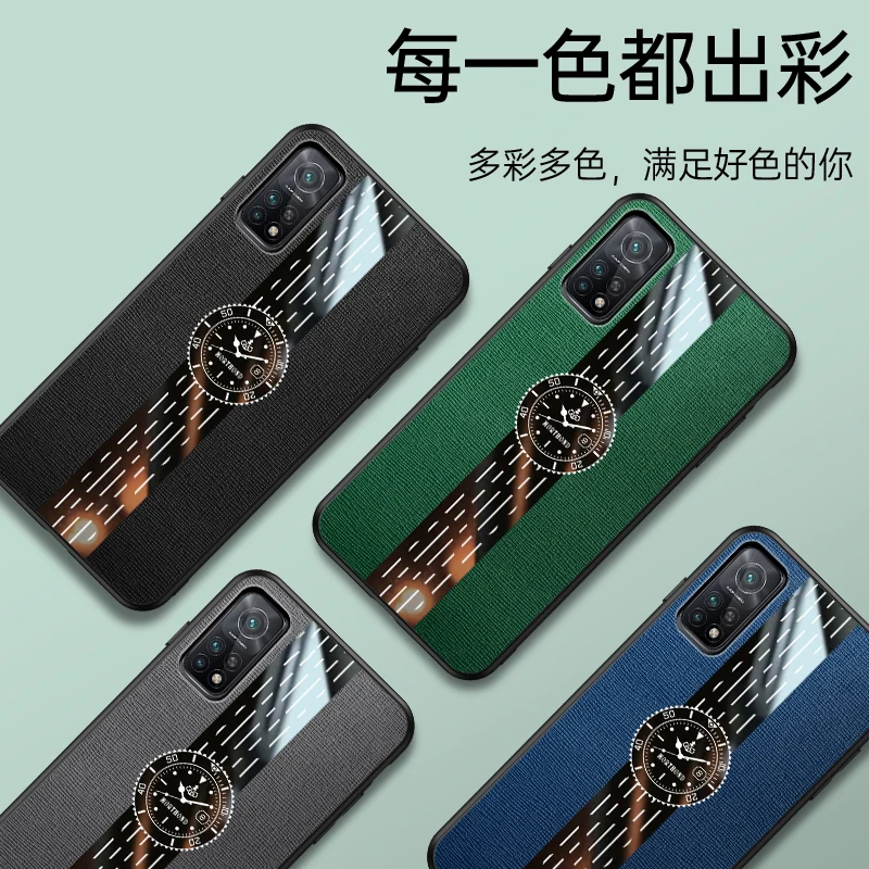 

9D Shockproof Leather Case Magnetic Clock Cover For Xiaomi Mi 10T Pro 10 Ultra Poco X2 Redmi K30 K30i K30s Ring Phone Holder