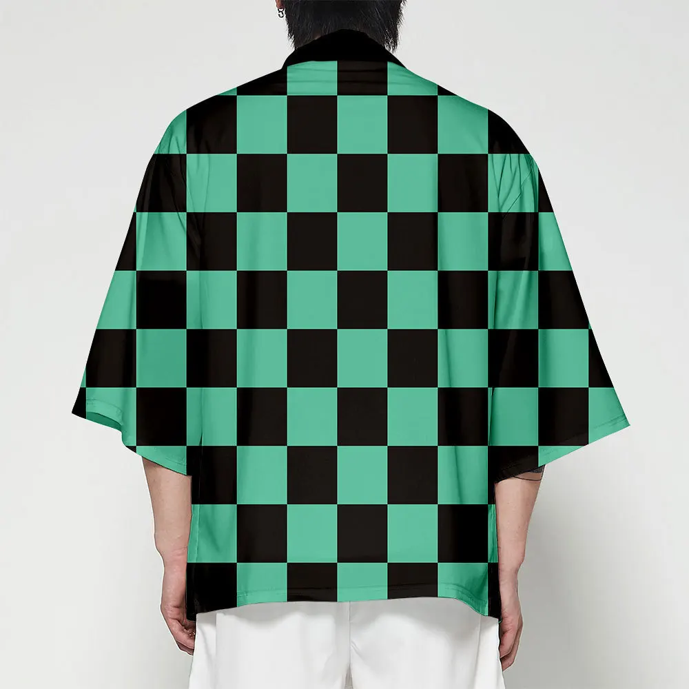 Костюм для косплея из аниме рассекающий демонов кимоно м/ф No Yaiba Tanjiro Kamado куртка