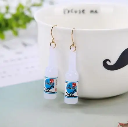 Summer Earring 3UMeter индивидуальные серьги модные летние серьги Милые простые серьги женские серьги в виде бутылок - Окраска металла: Summer Earring